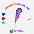 Custom Printed Teardrop Flag